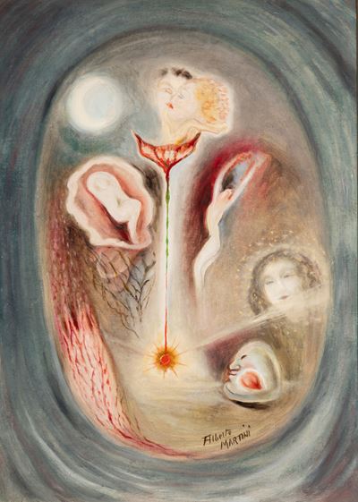 Il fiore della vita, olio su tela, 1938