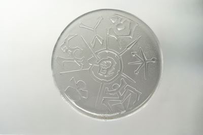 Piatto per Ars D (vetro superiore sonoro), 1983