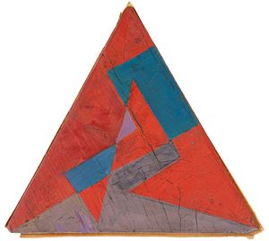 Motivo futuristico rosso per segnaposto