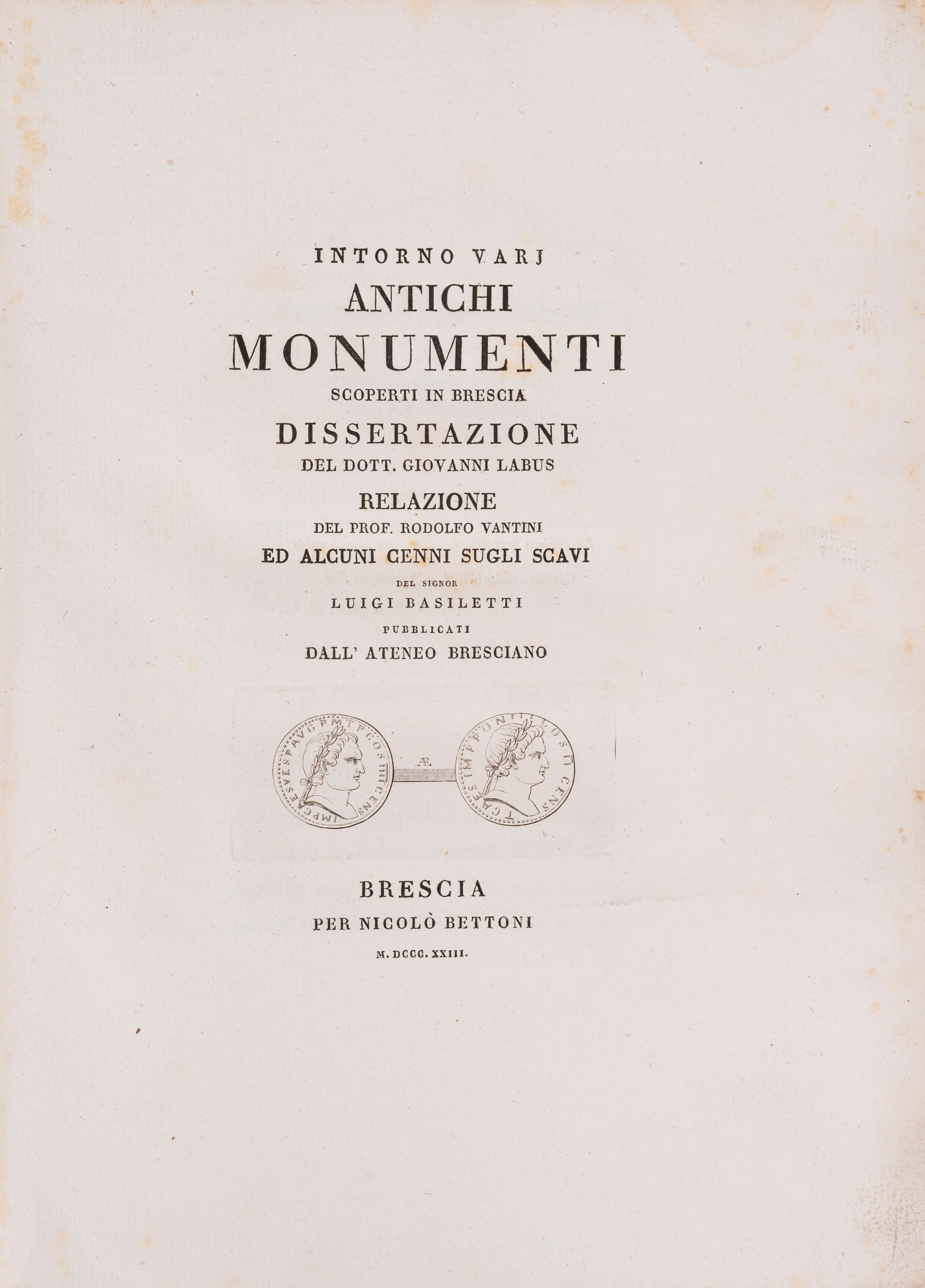 Labus, Giovanni - Around various ancient monuments discovered in ...