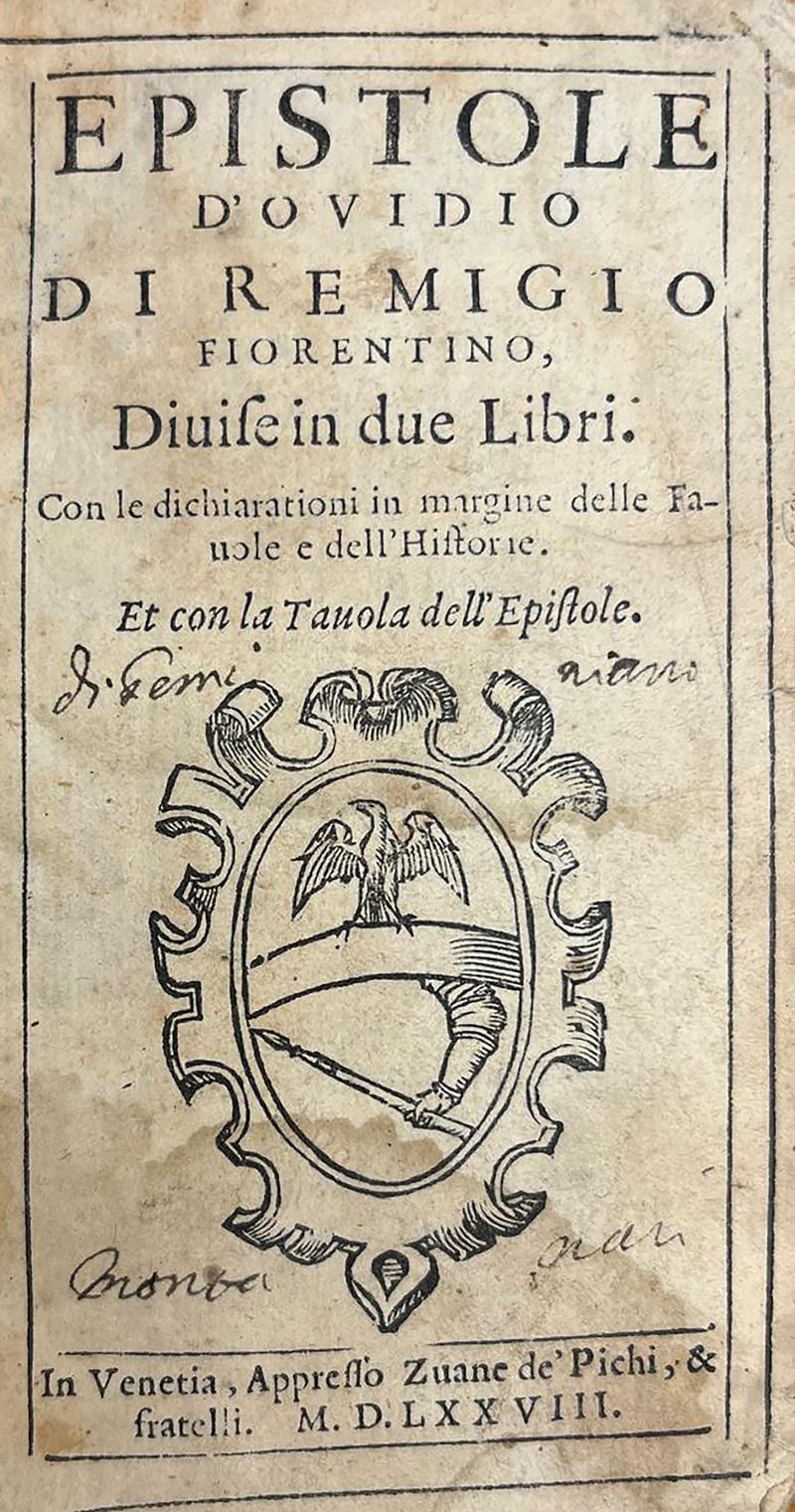 Epistole d'Ovidio di Remigio Fiorentino