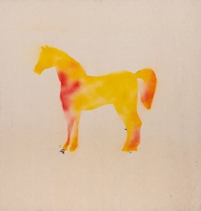Senza titolo (smalto spray su tela, 1979/'80)