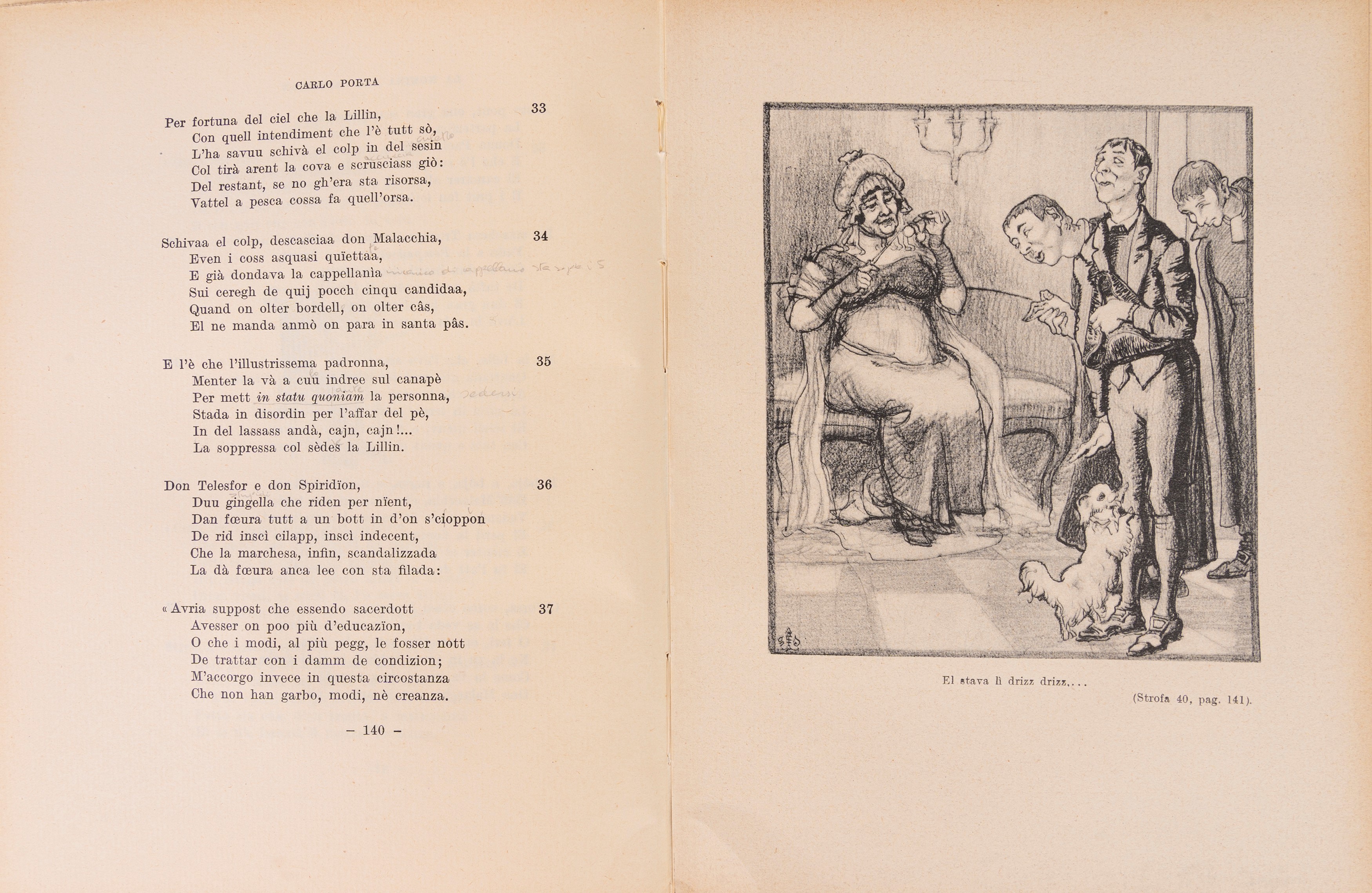 Carlo Porta - Poesie edite ed inedite, prima edizione completa del 1929 con illustrazioni di Gino...