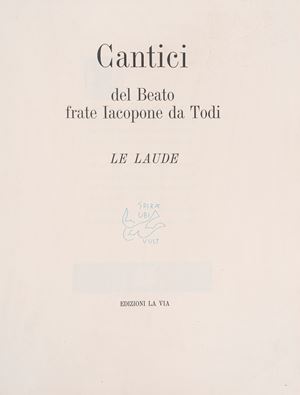 Canticles of Blessed Brother Jacopone of Todi The Laude