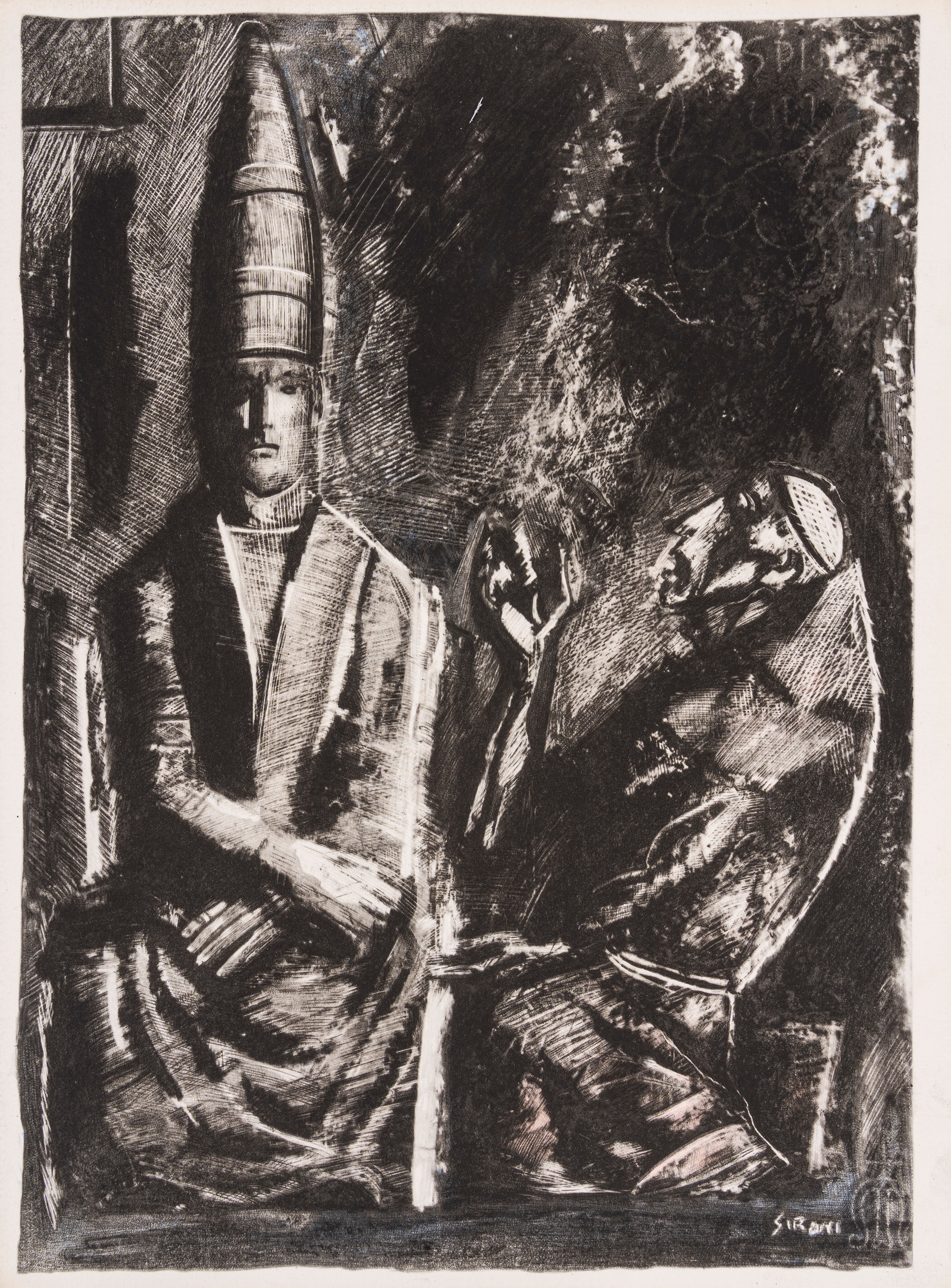 Mario Sironi - Cantici del Beato frate Iacopone da Todi. Le Laude, 1947, libro illustrato