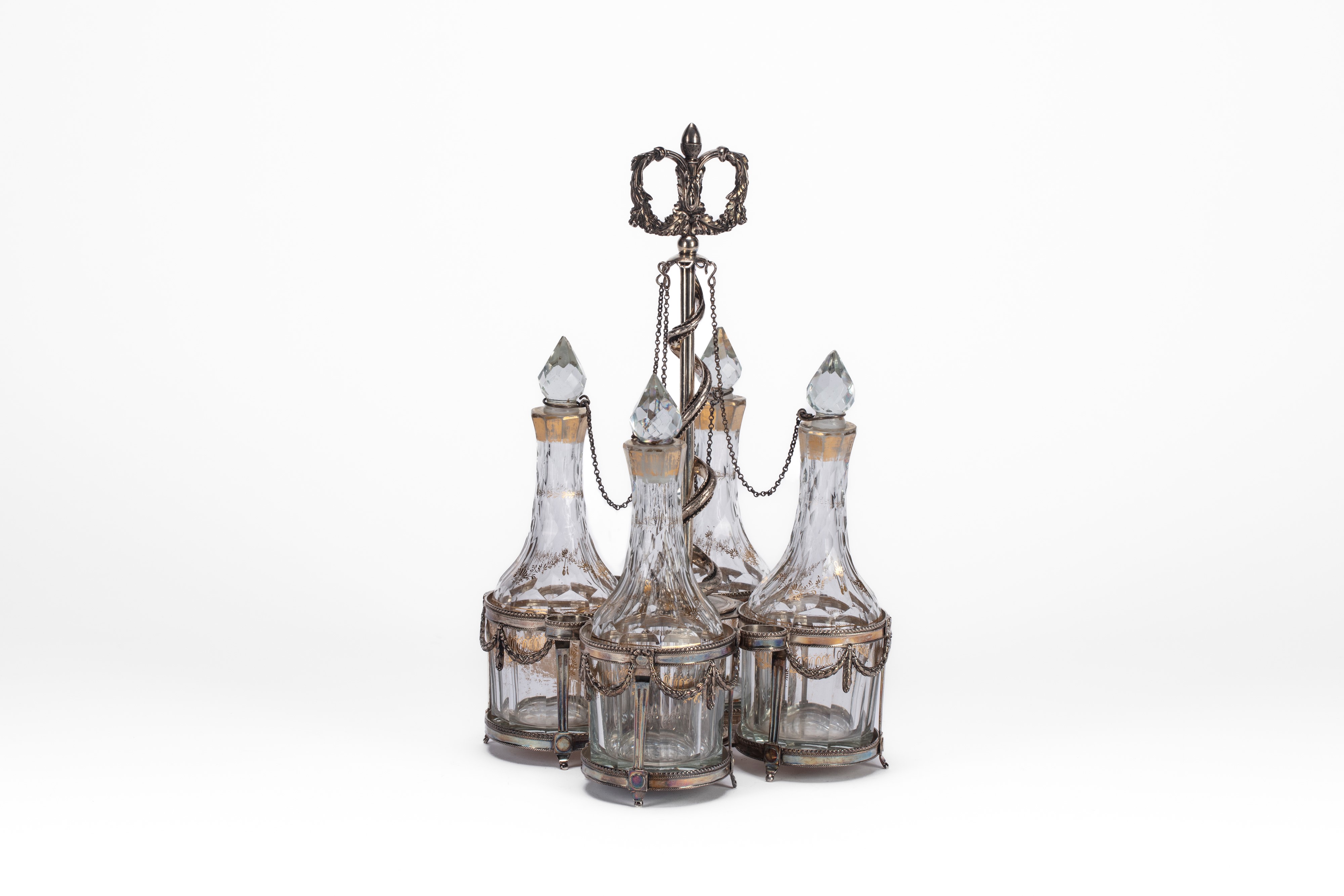 Cruet in argento, Francia, prima metà secolo XIX