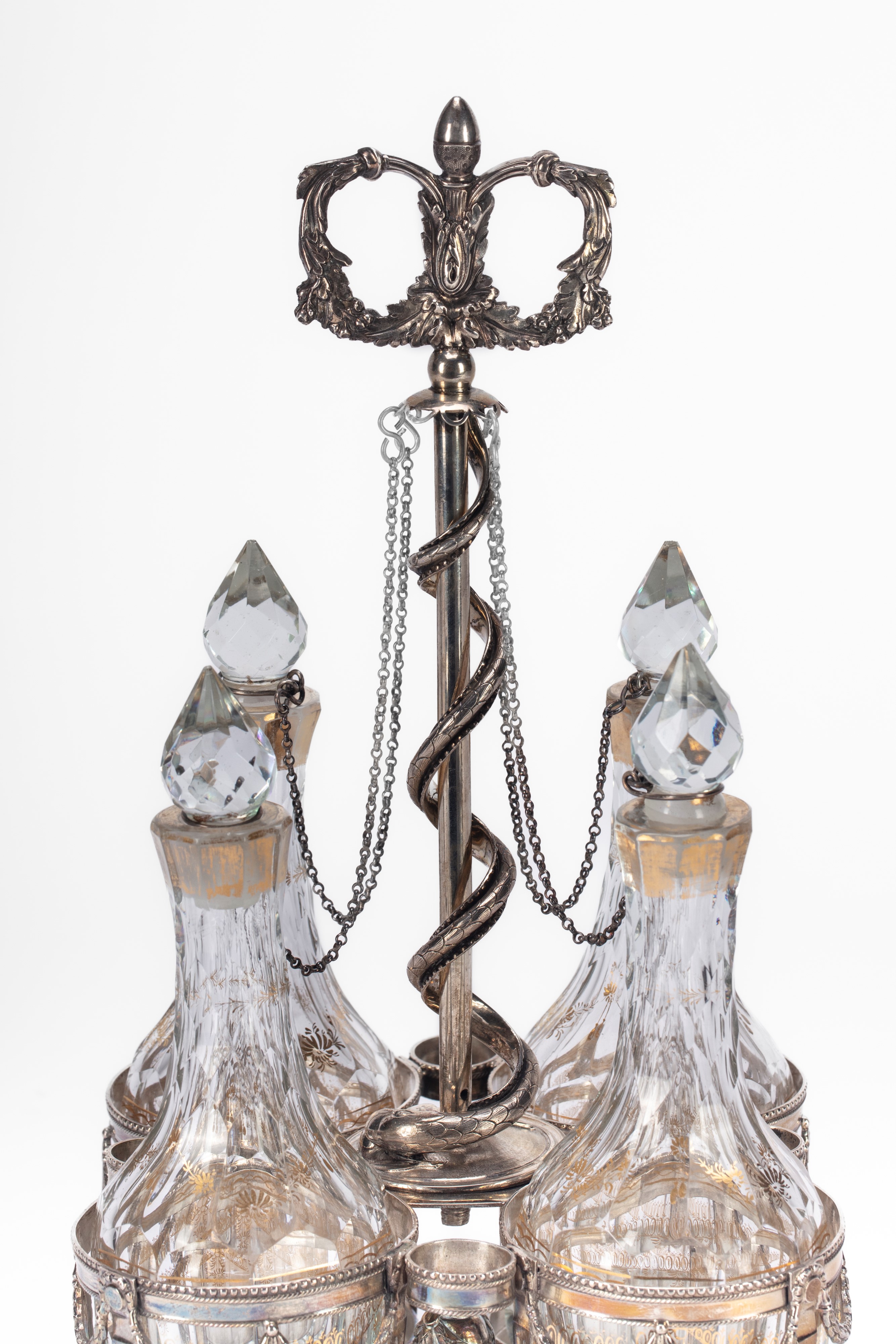 Cruet in argento, Francia, prima metà secolo XIX