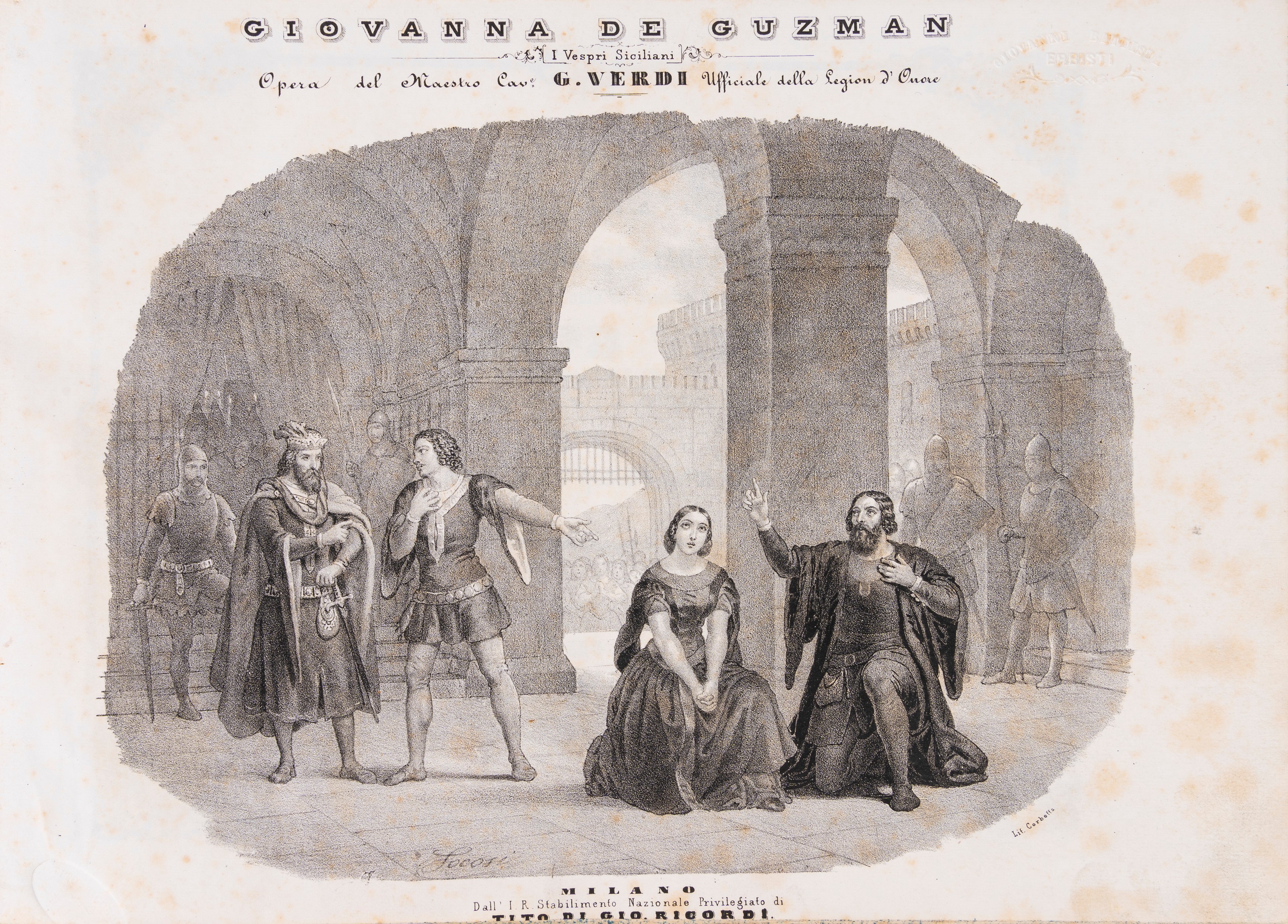 Giuseppe Verdi - Giovanna De Guzman: Dramma in cinque atti, prima edizione italiana (1856)
