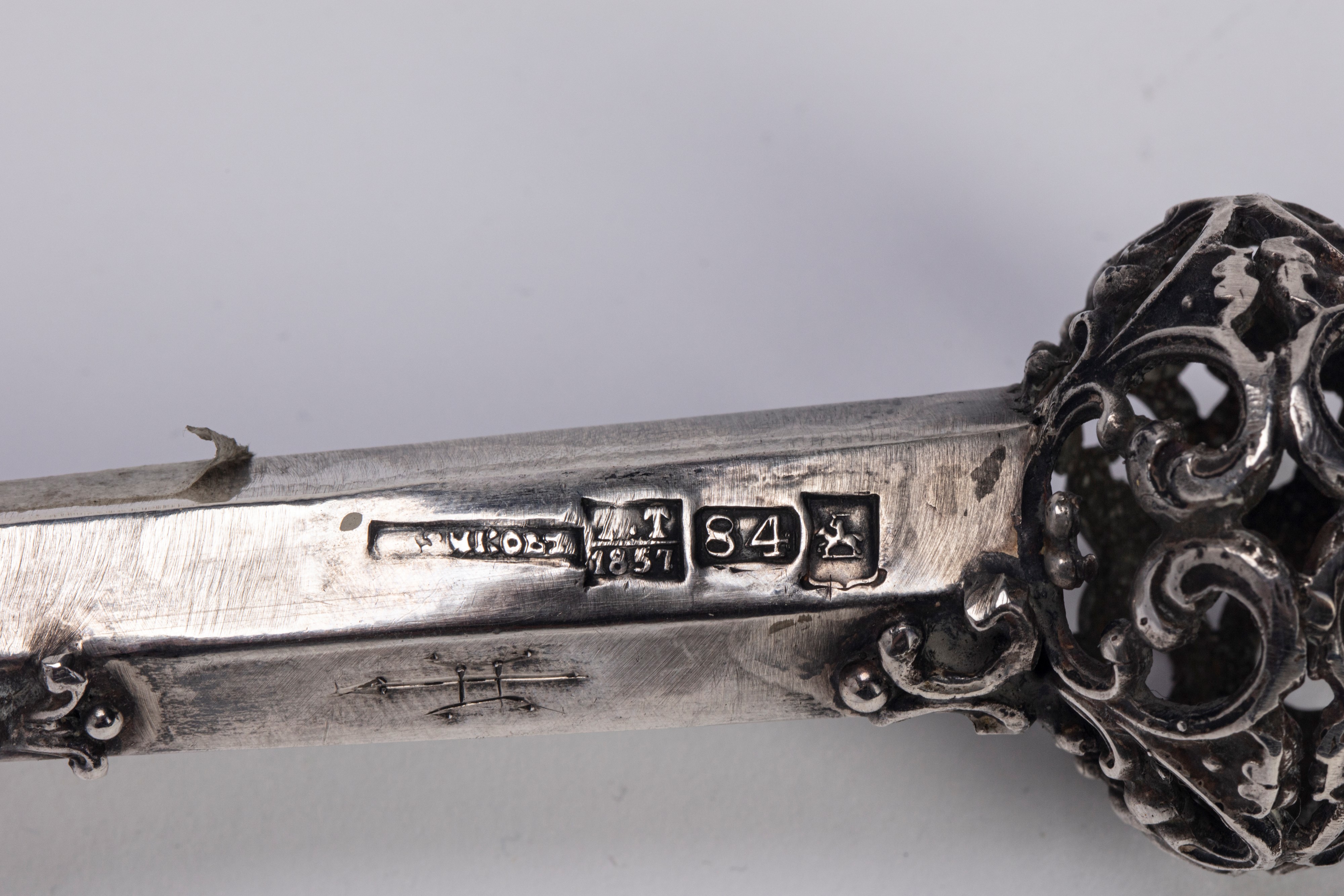 Yad per Torah, argento, Russia, fine secolo XIX