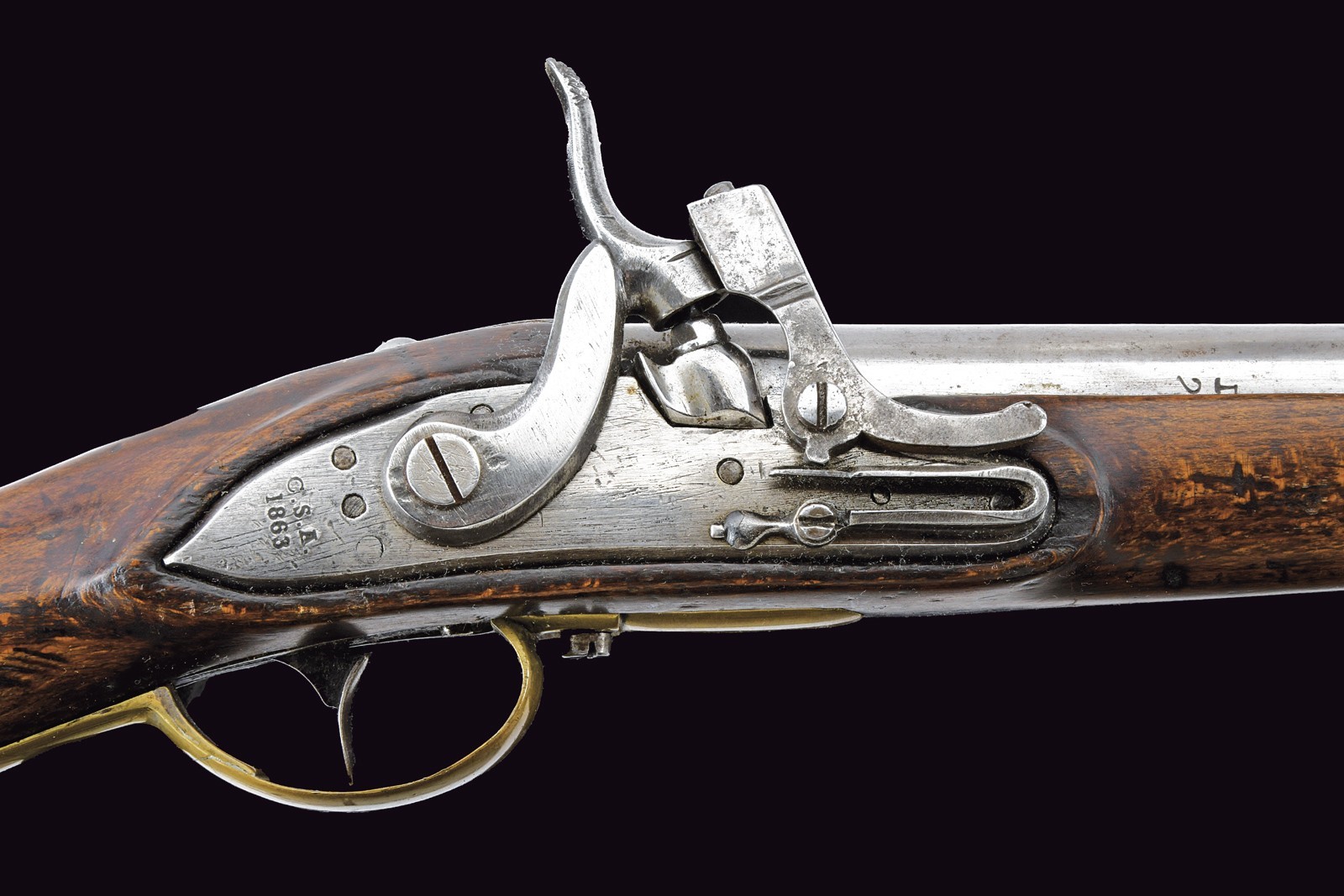 Fucile a luminello Lombardo-Veneto da gendarmeria mod. 1846 con baionetta
