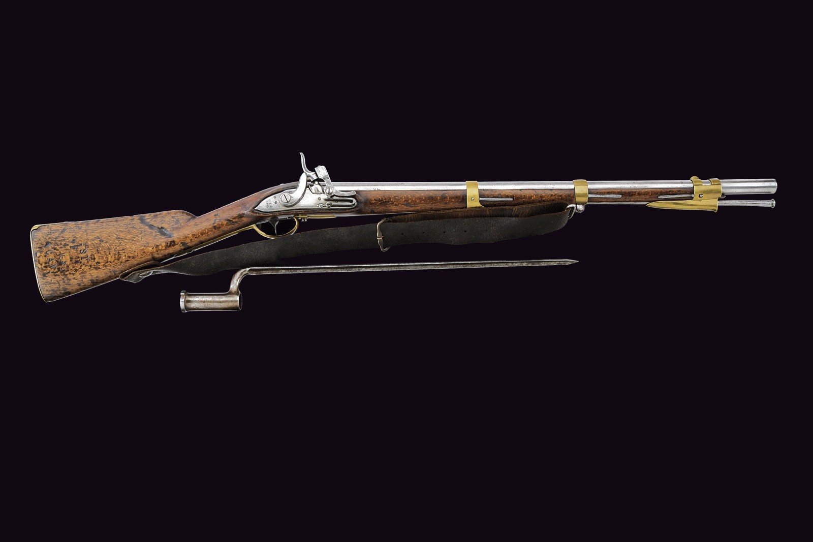 Fucile a luminello Lombardo-Veneto da gendarmeria mod. 1846 con baionetta