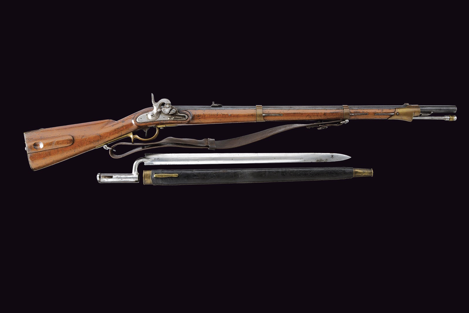 Kammerbüchse Mod. 1844 systema Augustin, con baionetta