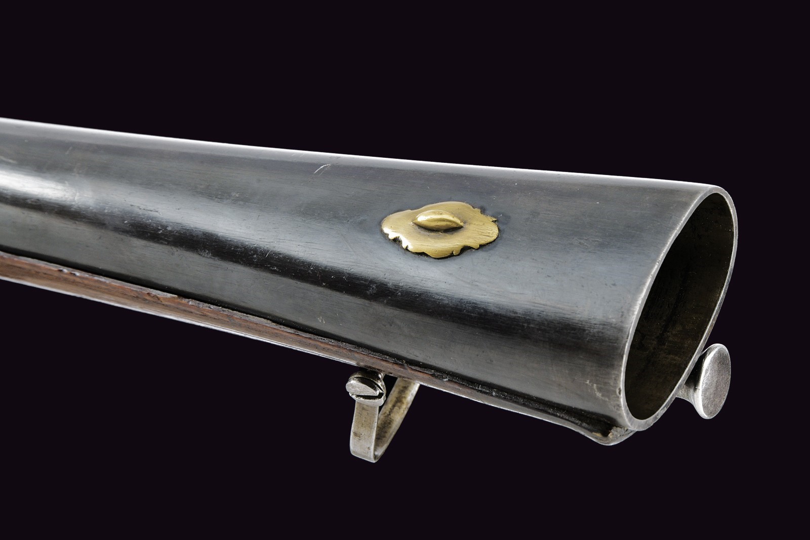 Raro trombone a pietra focaia per truppe a piedi