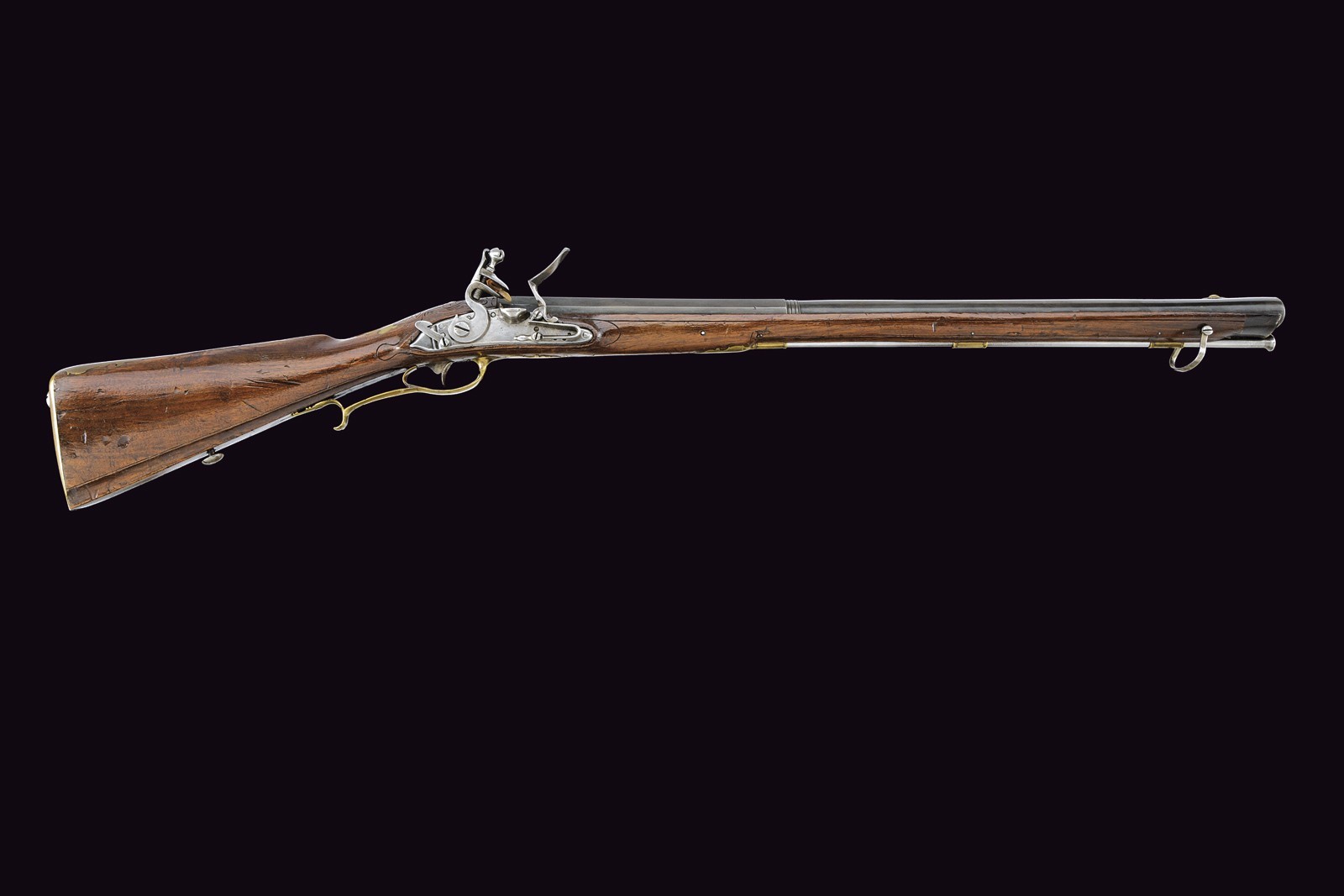 Raro trombone a pietra focaia per truppe a piedi