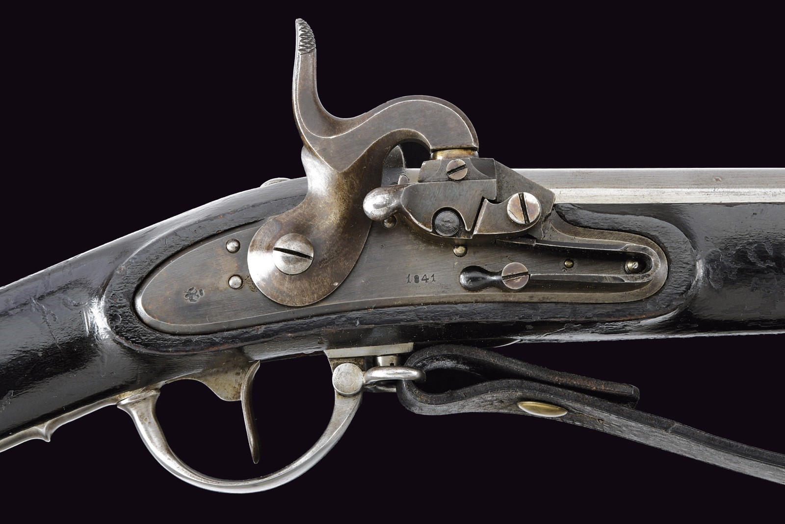Rarissimo Infanteriegewehr M. 1842 sistema Augustin con baionetta, preserie del 1841