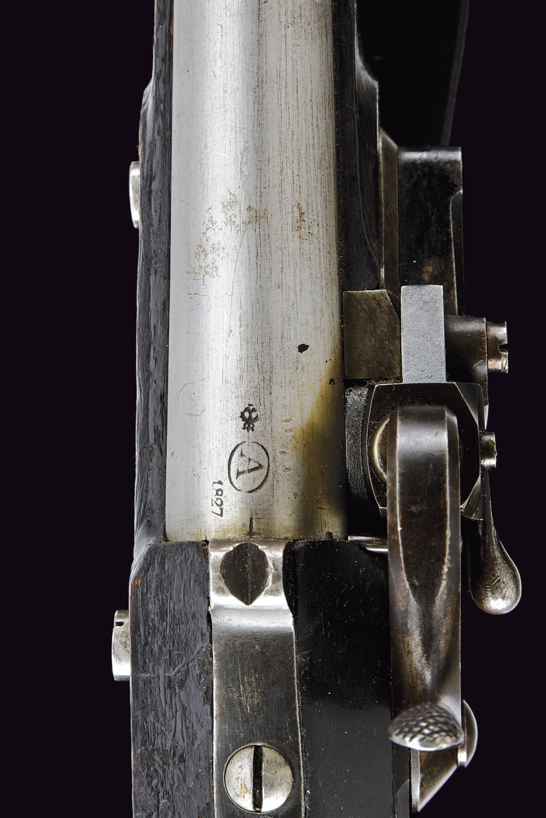 Rarissimo Infanteriegewehr M. 1842 sistema Augustin con baionetta, preserie del 1841
