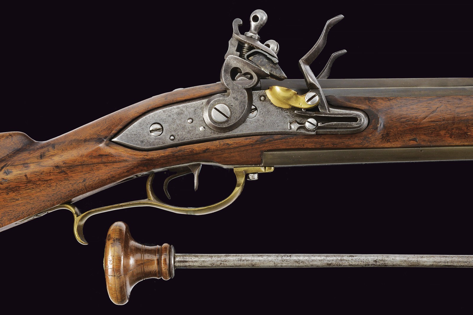 Raro Doppelstutzen Mod. 1795 a pietra focaia