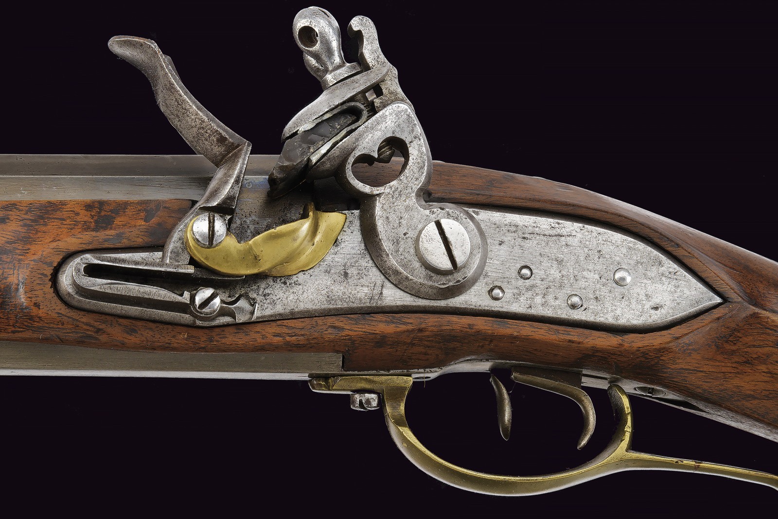 Raro Doppelstutzen Mod. 1795 a pietra focaia