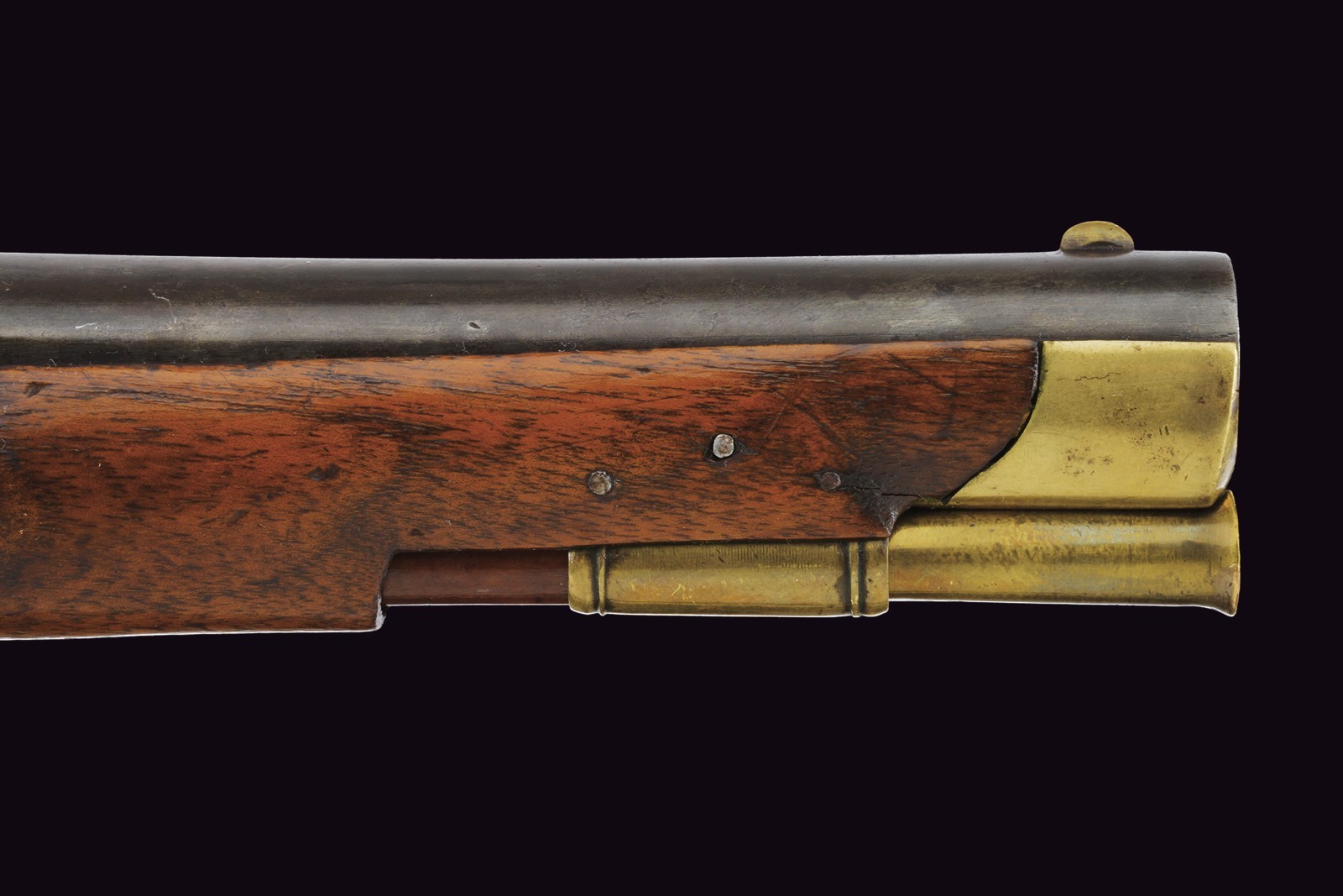 Rara pistola a pietra focaia da ufficiale di fanteria mod. 1809