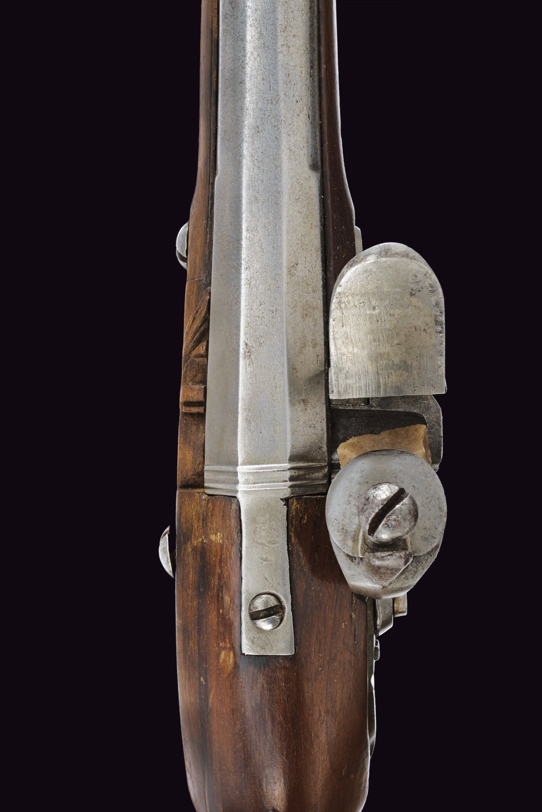 Rarissima pistola a pietra focaia da ufficiale di cavalleria Mod. 1770