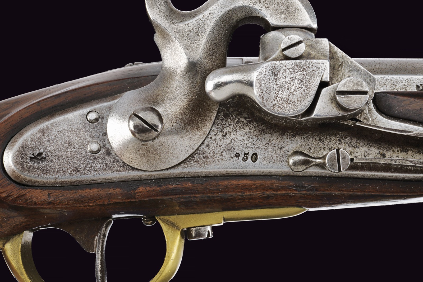 Rarissima pistola da gendarmeria sistema Augustin mod. 1850