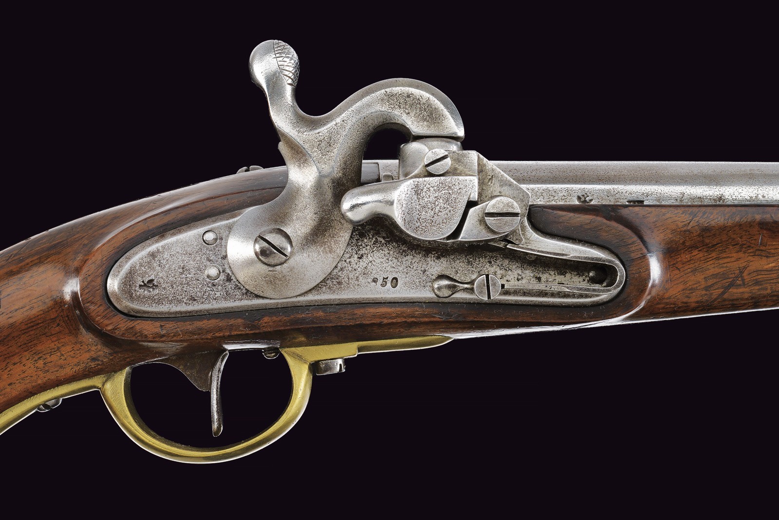 Rarissima pistola da gendarmeria sistema Augustin mod. 1850
