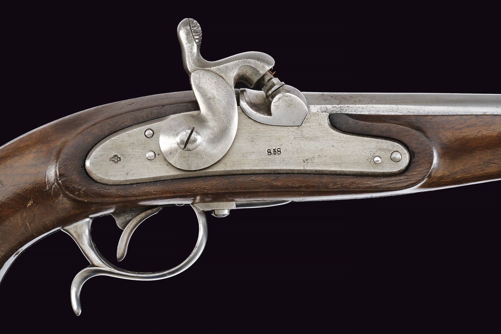 Rarissima pistola a luminello da cavalleria mod. 1858