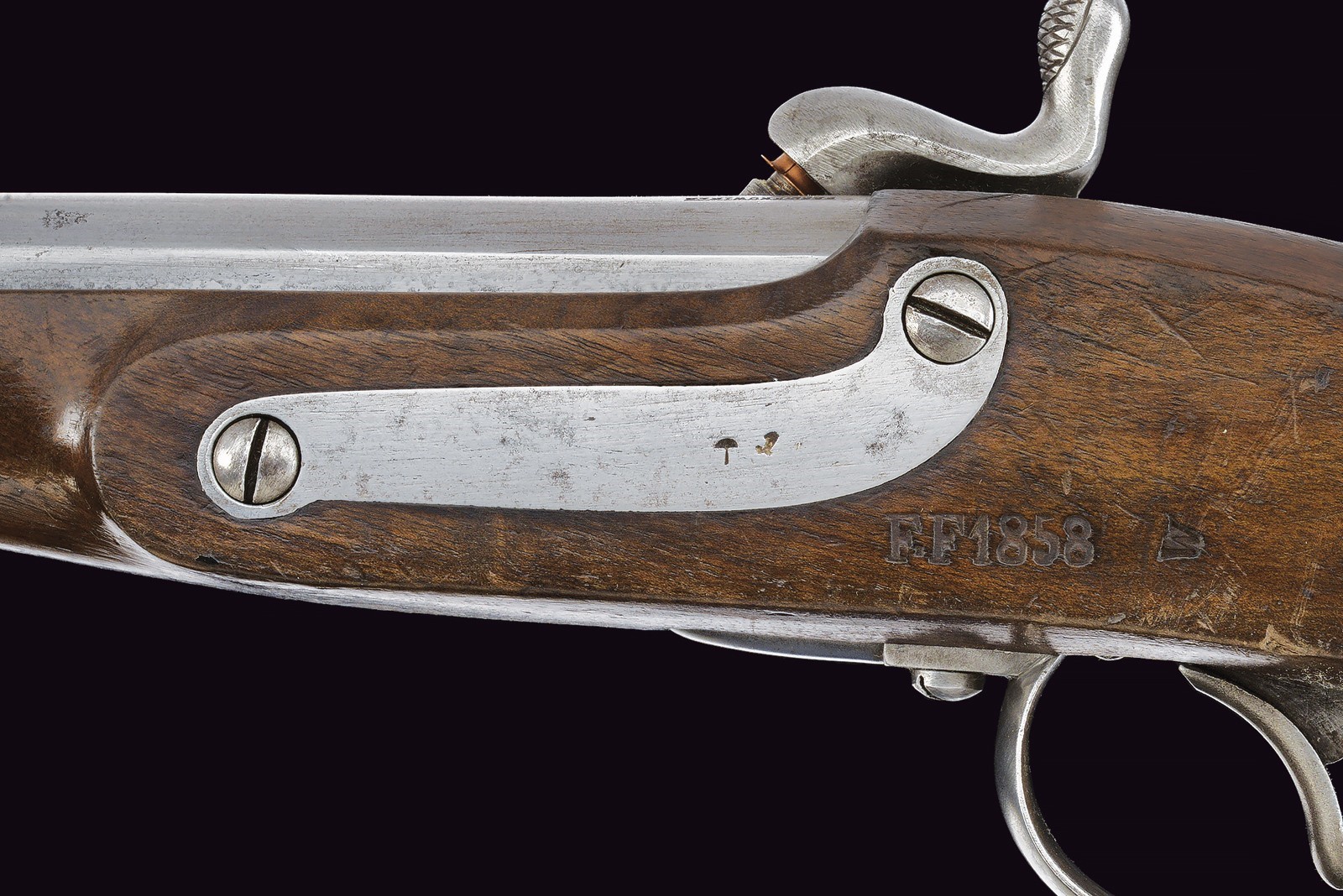 Rarissima pistola a luminello da cavalleria mod. 1858