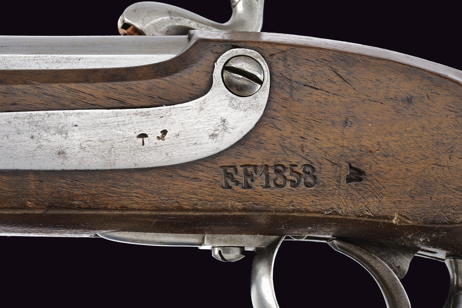 Rarissima pistola a luminello da cavalleria mod. 1858