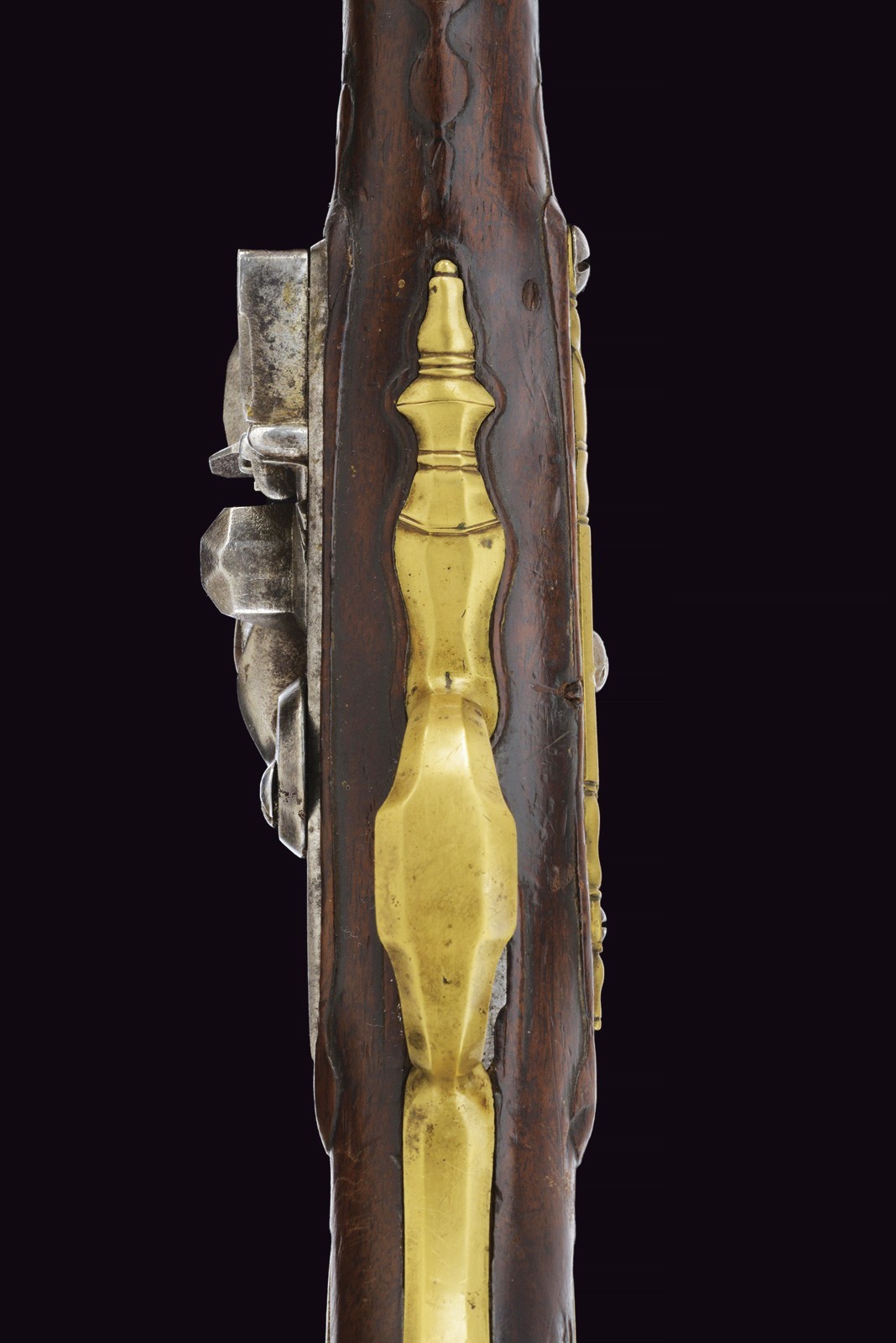 Rarissima pistola a pietra focaia da ufficiale Artiglieria mod. 1748 firmata Fievez