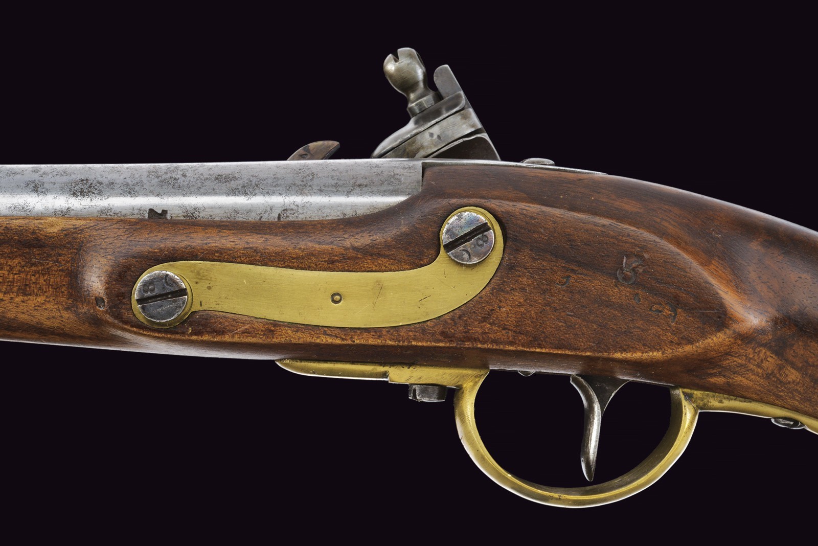 Pistola a pietra focaia da cavalleria convertita al sistema Console, mod. 1798/28/35