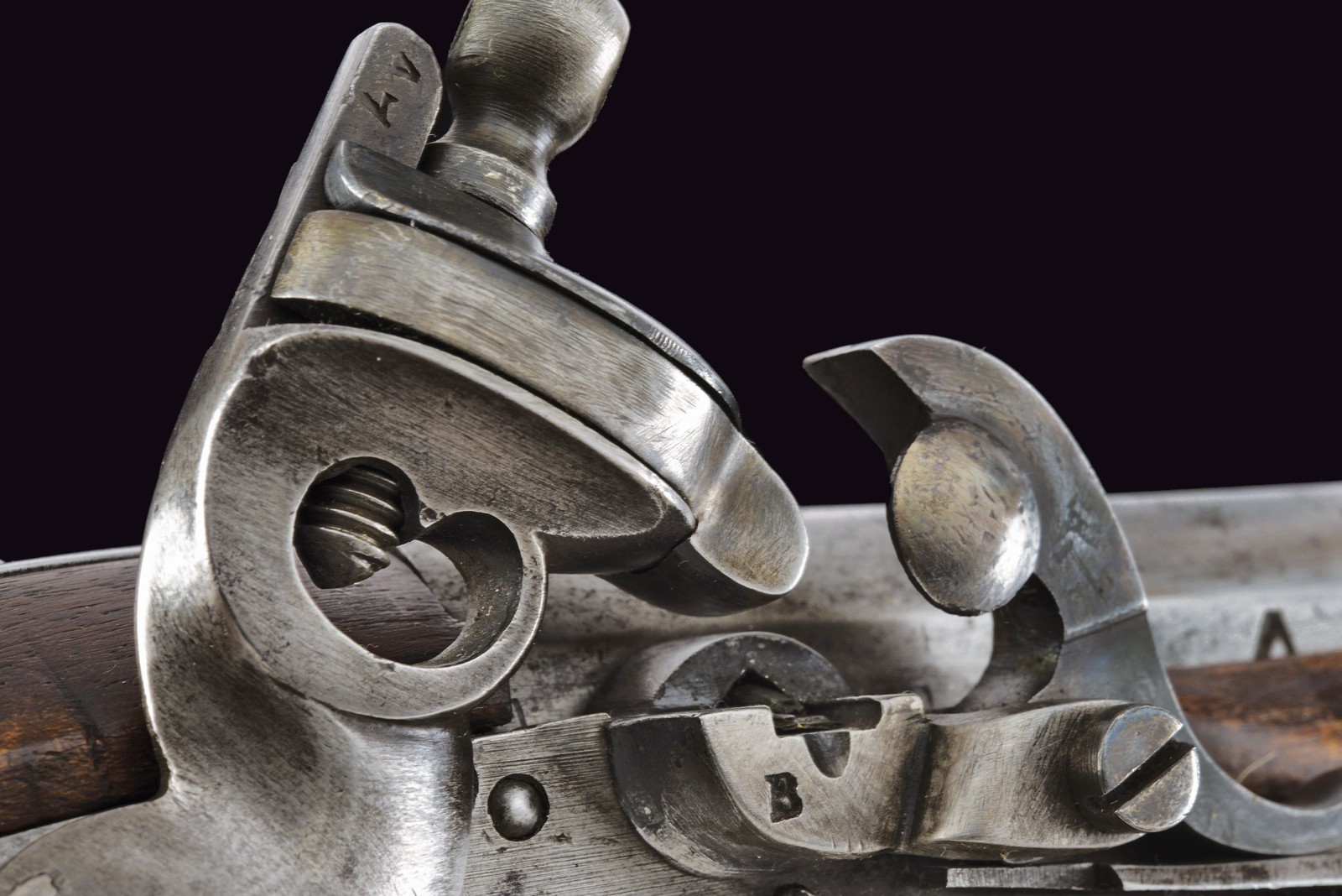 Pistola a pietra focaia da cavalleria convertita al sistema Console, mod. 1798/28/35