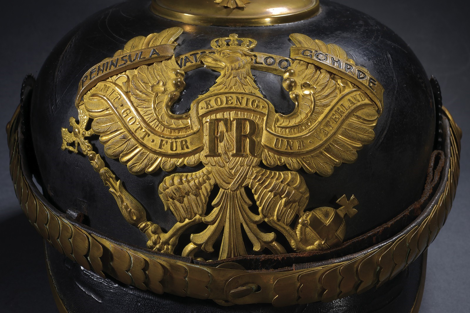 Elmo da ufficiale prussiano del Feld-Artillerie Regt. 10, circa 1900