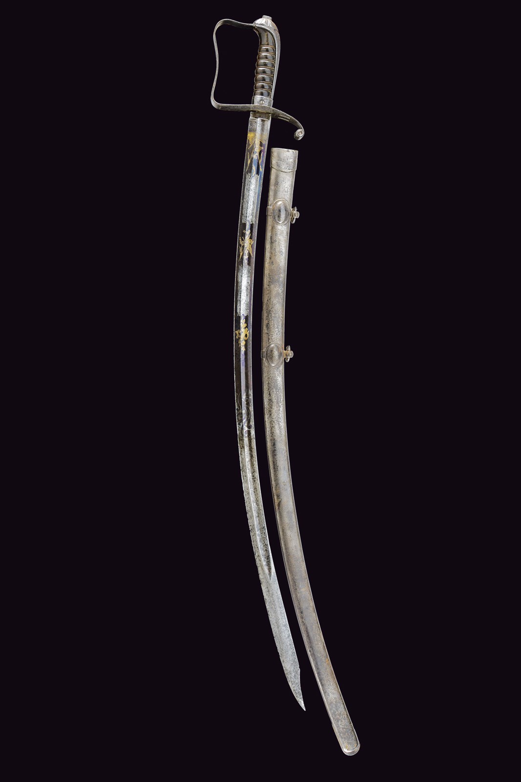Sciabola da ufficiale di fanteria, Granducato di Toscana, lunghezza 95,5 cm, secondo quarto del X...