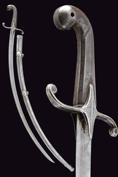 Sciabola all'orientale da ufficiale superiore, Ducato di Modena e Reggio, lunghezza 94,5 cm, Seco...