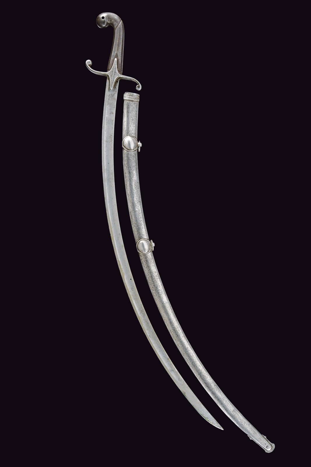 Sciabola all'orientale da ufficiale superiore, Ducato di Modena e Reggio, lunghezza 94,5 cm, Seco...
