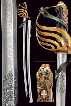 Sciabola per ufficiale dei volontari ciclisti automobilisti