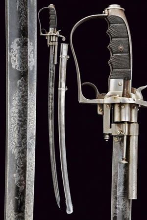 Rarissima sciabola revolver fuori ordinanza da ufficiali, brevettata nel 1864
