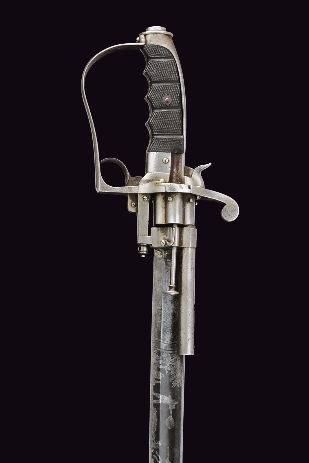 Sciabola revolver da ufficiali, brevettata nel 1864, Regno d'Italia