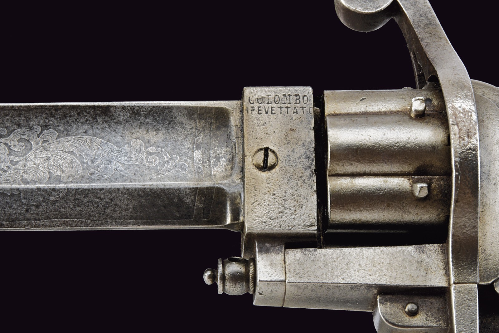 Sciabola revolver da ufficiali, brevettata nel 1864, Regno d'Italia