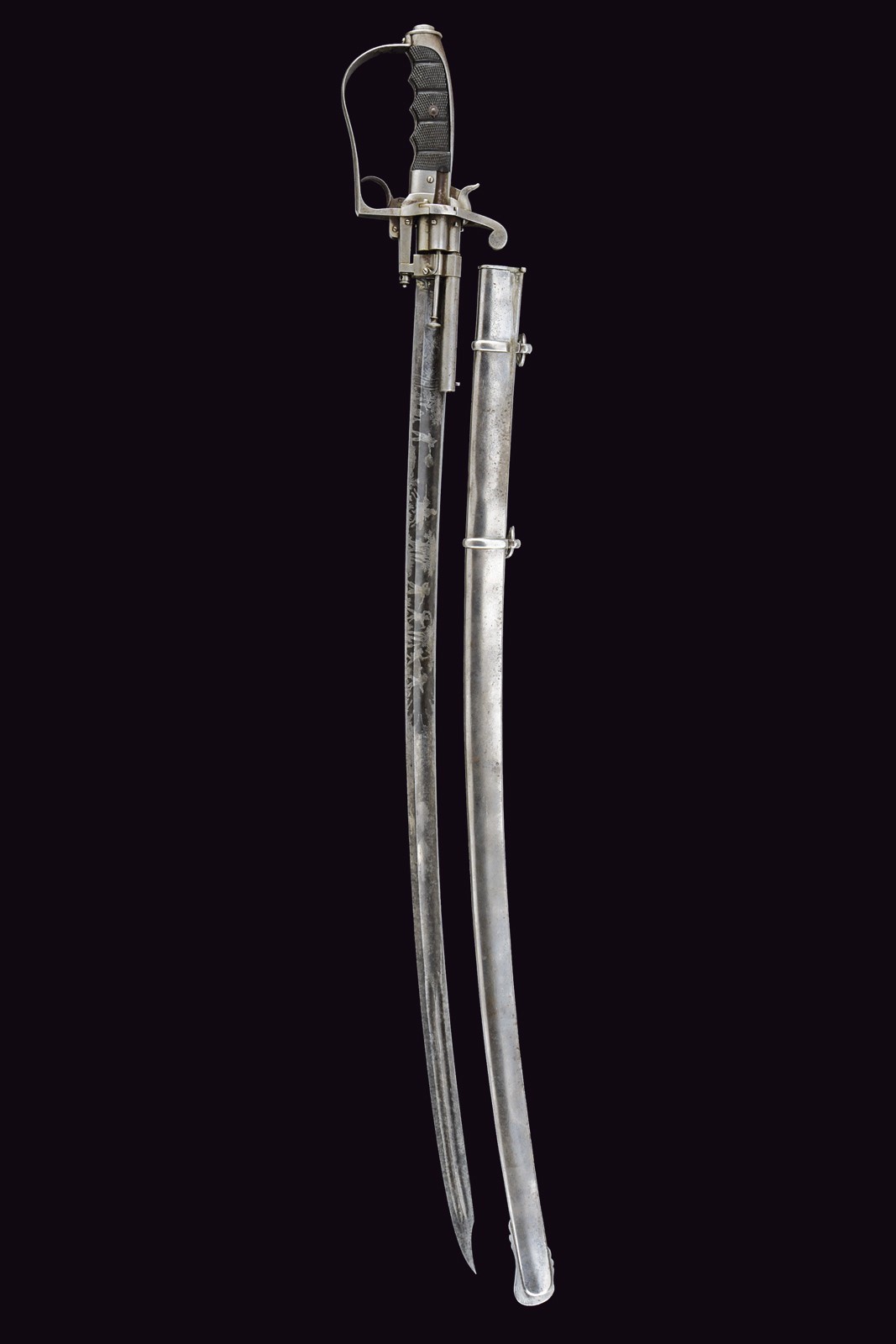 Sciabola revolver da ufficiali, brevettata nel 1864, Regno d'Italia