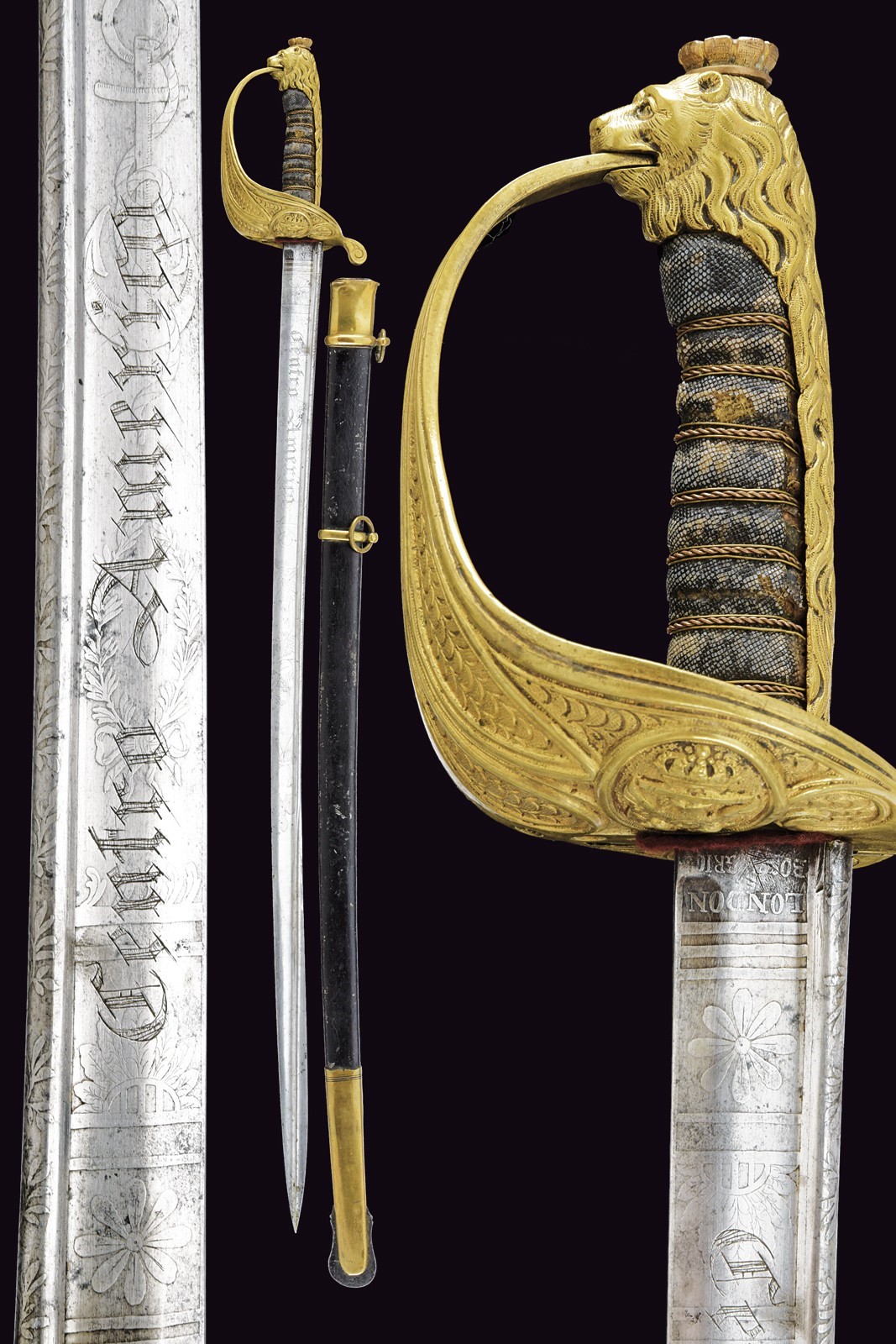 A Royal Navy officer's sabre, 1849 regulation Third quarter of the 19th ...