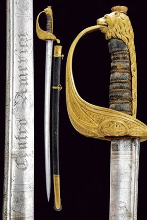 Sciabola da marina per ufficiale sabaudo, sul Regio Decreto 1849