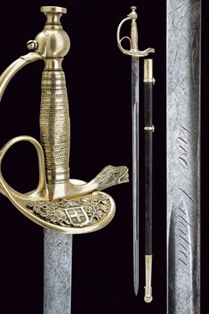 Rara spada Albertina mod. 1833 da ufficiale medico