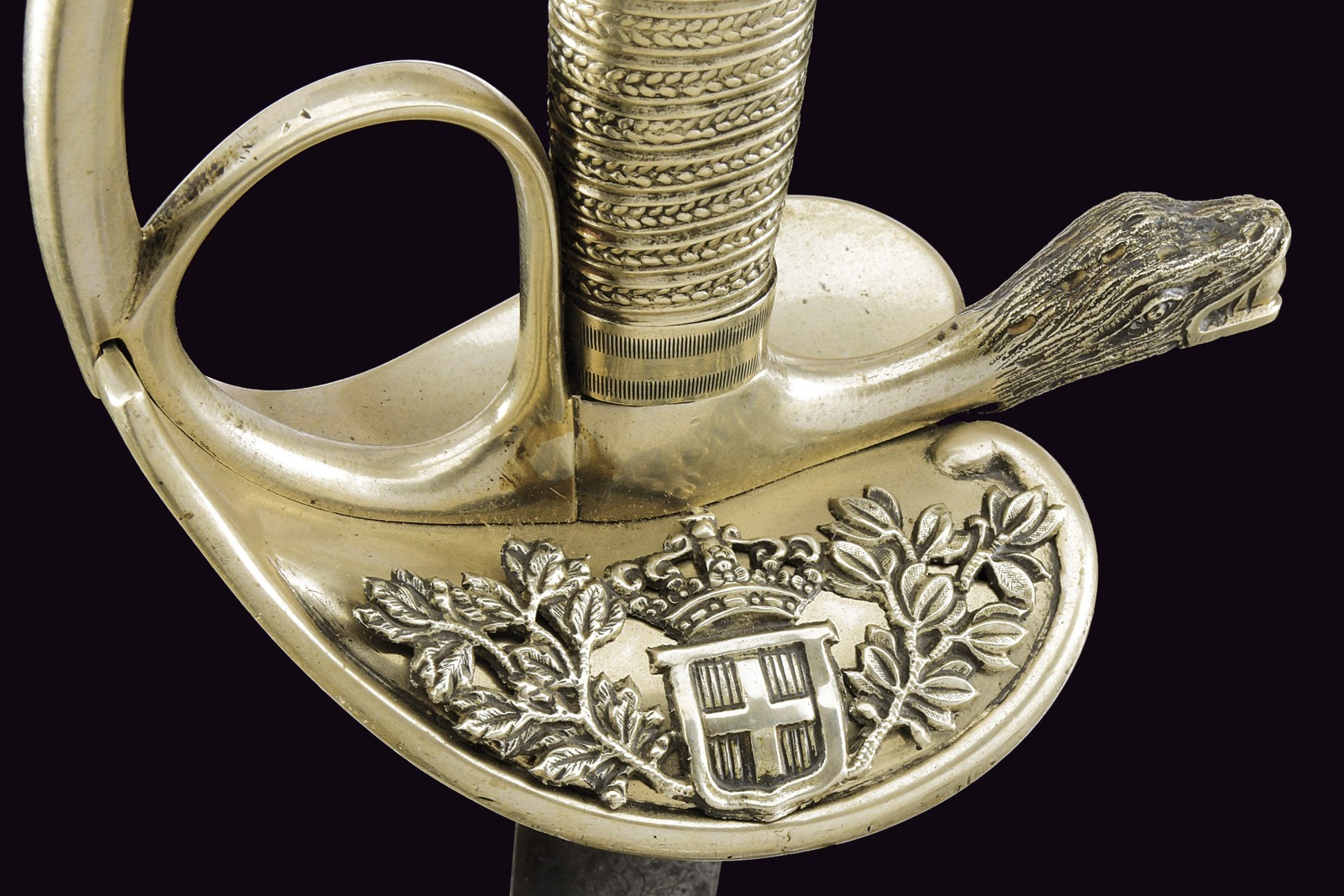 Spada Albertina modello 1833 da Ufficiale Medico, Regno di Sardegna, lunghezza 99 cm