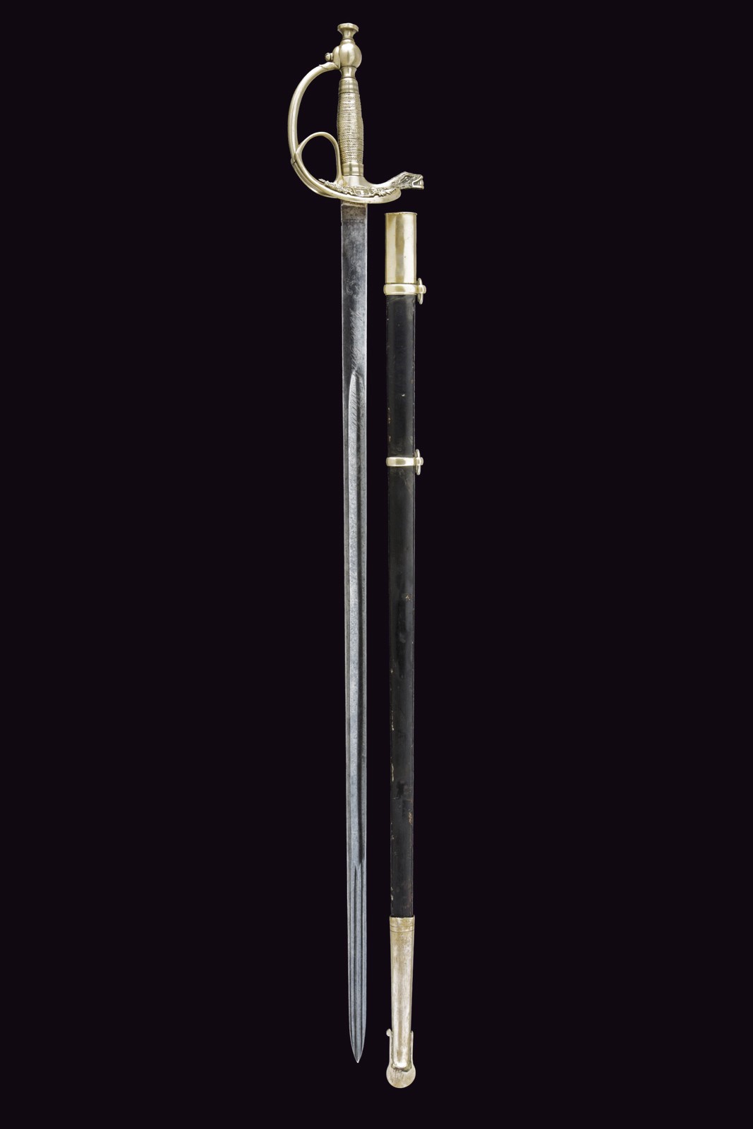 Spada Albertina modello 1833 da Ufficiale Medico, Regno di Sardegna, lunghezza 99 cm