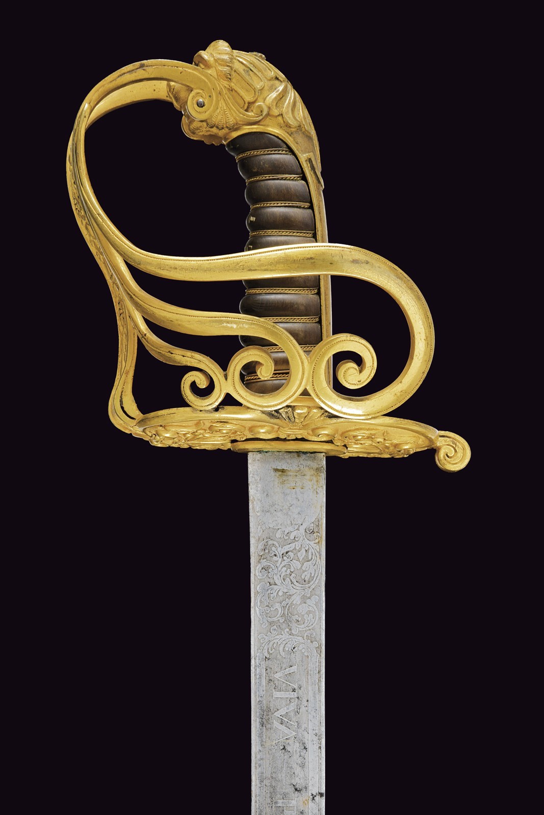 Spadone da ufficiale di Stato Maggiore Generale della Guardia Civica, Modello 1847, Stato Pontifi...