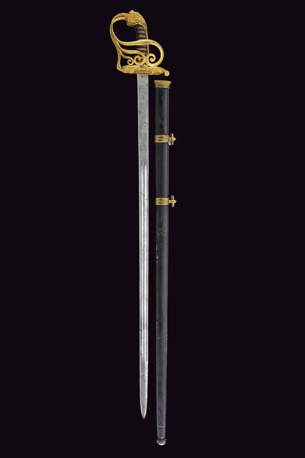Spadone da ufficiale di Stato Maggiore Generale della Guardia Civica, Modello 1847, Stato Pontifi...
