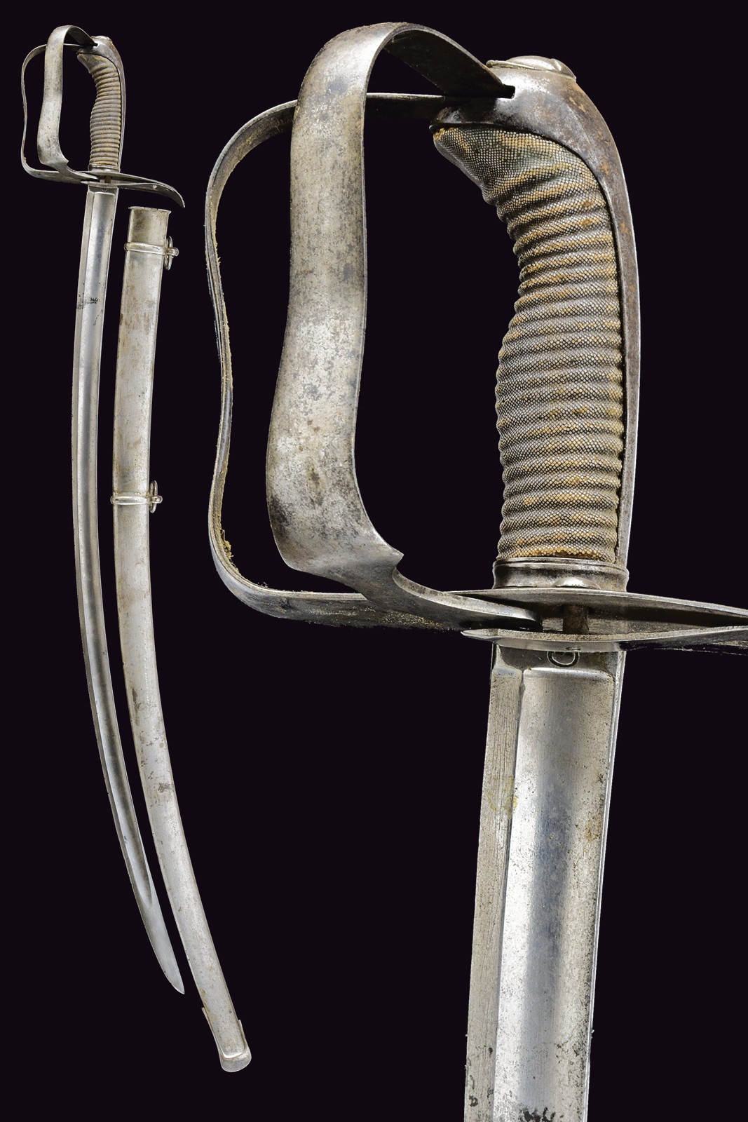 A rare cavalry officer's sabre with turning hilt First half of the 19th ...