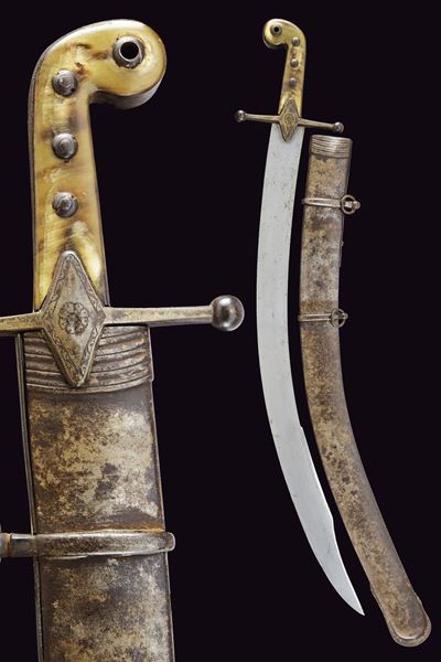 Sciabola alla mamelucca, ferro, lunghezza 87 cm, Austria, Prima metà del XIX secolo